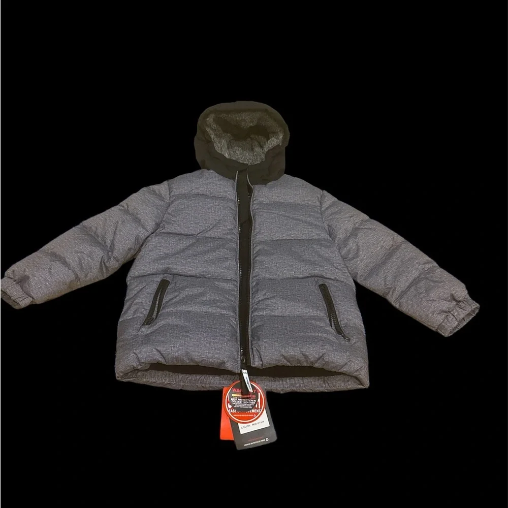 Boys XS 4/5 ZeroXposur Avalanche Fleece Lined Hooded Puffer Jacket - Picture 3 of 6